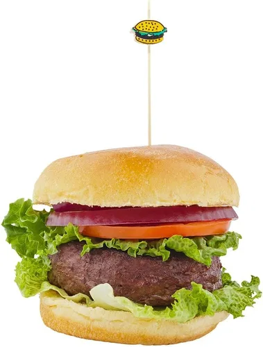 Vista 18 de Restaurantware Brochetas de bambú de 6 pulgadas, 1000 palillos de alimentos desechables, hamburguesas integradas, dibujos animados, sostenibles