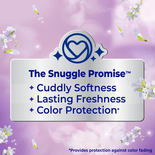 Vista 3 de Snuggle Exhilarations Suavizante líquido para telas, lavanda y orquídea de vainilla, 2 veces concentrado, 188 cargas Ultra Concentrated Formula