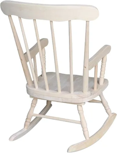 Vista 7 de International Concepts - Mecedora de madera para niños