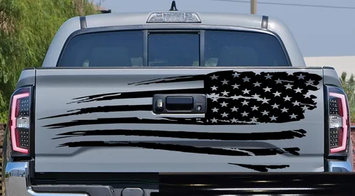 Vista 12 de Adhesivo adhesivo para puerta trasera o ventana de la puerta trasera de Estados Unidos para puerta trasera o camioneta, se adapta a Toyota Tacoma