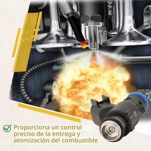 Vista 4 de 12613411GM Inyectores de combustible flexibles Flex, Compatibles con/Chevy 5.3L Tahoe Silverado Avalanche 2010 2011 2012 2013 2014, Compatibles