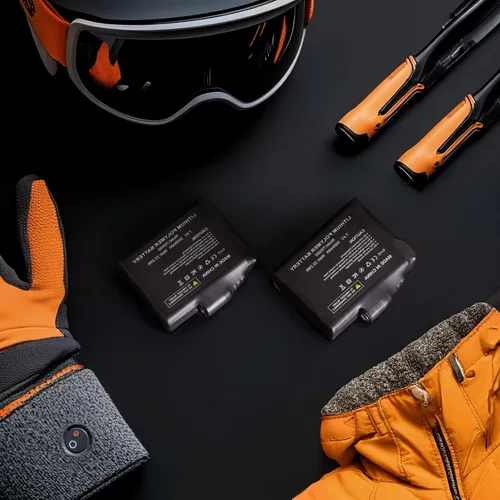 Vista 6 de Paquete de batería de 22.2 WH 7.4 V para guantes calentados, juego de repuesto de polímero de litio recargable compatible con guantes, calcetines