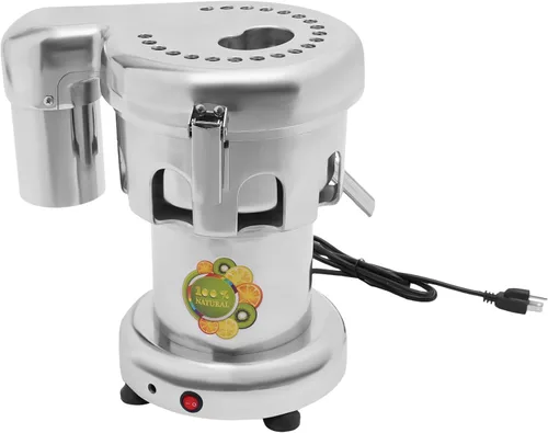 Vista 3 de Extractor de jugo eléctrico de 370 W 110 V Máquina extractor de jugo comercial Extractor de jugo de acero inoxidable de frutas Extractor de jugo