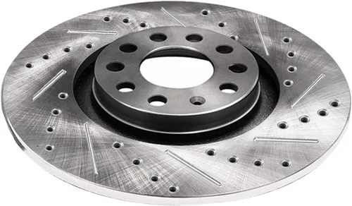 Vista 153 de Detroit Axle - Rotores de freno delanteros perforados y ranurados + repuesto de pinza de freno lateral del conductor para Honda Odyssey Acura MDX