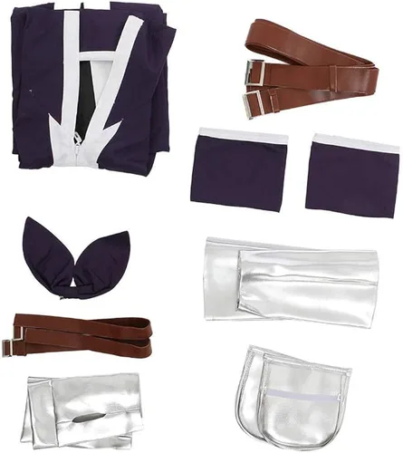 Vista 6 de miccostumes Disfraz de cosplay Erza Scarlet Purple para mujer, Púrpura