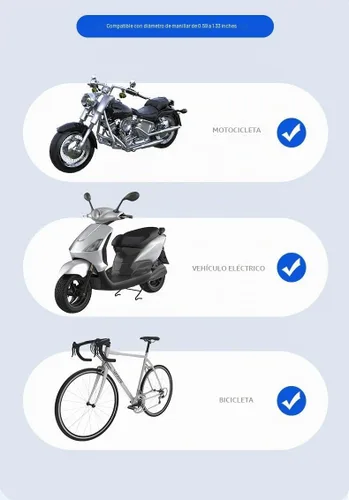 Vista 9 de Soporte para bicicleta, soporte universal para manillar de teléfono de motocicleta, giratorio de 360°, para bicicleta, motocicleta, scooter