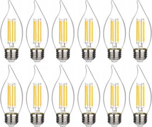 Vista 9 de BORT Bombillas LED B11, regulables de 4 W equivalentes a bombillas LED de 40 W, 2700 K blanco cálido, bombillas LED estándar E26 de base media