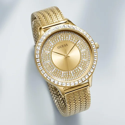 Vista 10 de GUESS US Womens Gold-Tone Mesh Analog Watch one