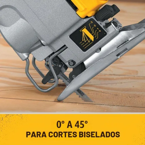 Vista 4 de DEWALT Sierra de calar, mango superior, 5.5 amperios, con cable (DW317K), color amarillo
