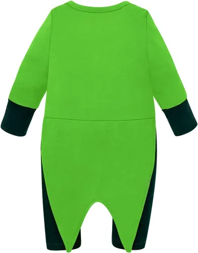 Vista 2 de WENSIVIA Disfraz de bebé niño mono para el día de San Patricio