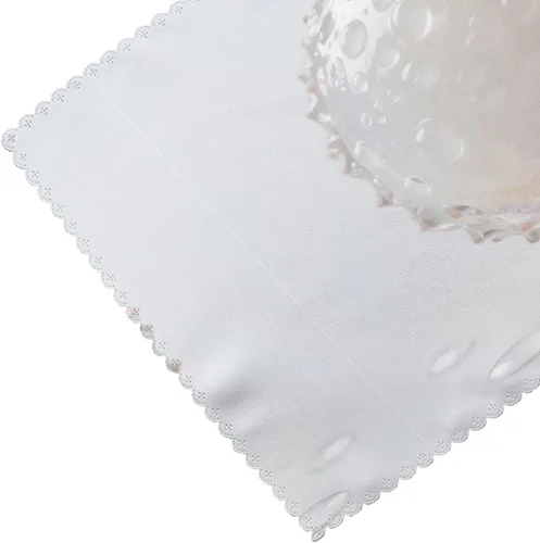 Vista 5 de Rectangular Placemats Set of 4, Heat Resistant Litchi Printed Kitchen Dining Table Mats