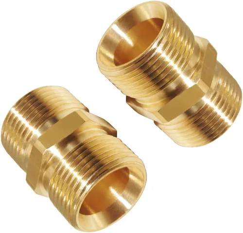 Vista 11 de Adaptador de lavadora a presión de latón 2PCS M22 hembra con conector rápido