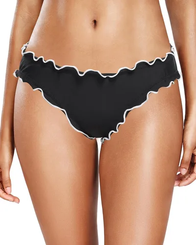 Vista 12 de Parte inferior de bikini para mujer, cobertura completa, parte inferior de Negro