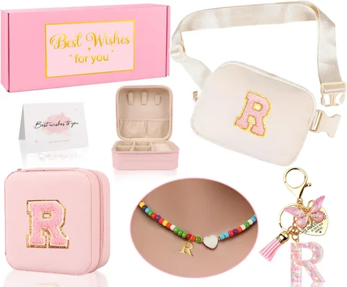 Vista 19 de Riñonera personalizada para niñas, Blanco Rosa, Small