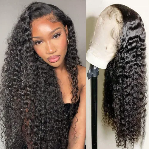 Vista 10 de Foreverlove - Pelucas de encaje frontal de onda corporal, de cabello humano virgen brasileño sin procesar, Remy, pre-arrancadas con cabello pequeño