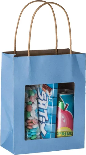 Vista 2 de Bolsa de regalo de papel Kraft con ventana