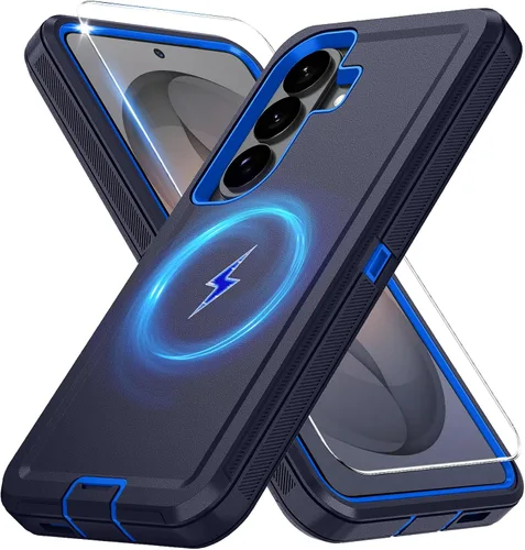 Vista 17 de Funda magnética para Samsung Galaxy S24+ Plus compatible con carga Magsafe [protector de pantalla de vidrio]