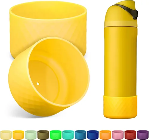 Vista 11 de 2 botas de silicona para botella de agua Owala de 24 onzas, 32 onzas, 40 onzas, funda protectora antideslizante para botellas de agua de acero