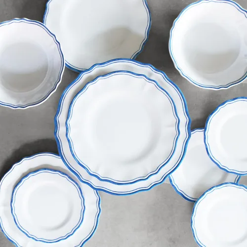 Vista 3 de Le Cadeaux Maison - Platos de melamina para aperitivos de 6 pulgadas, juego de 4