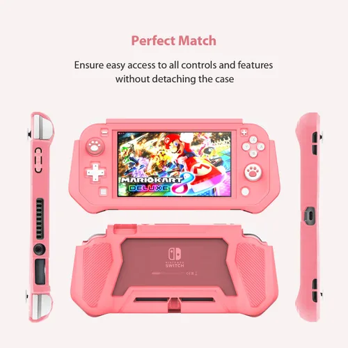 Vista 2 de Switch Lite - Funda protectora para Nintendo Switch Lite, compatible con Nintendo Switch Lite, protector de pantalla, funda de agarre de mano
