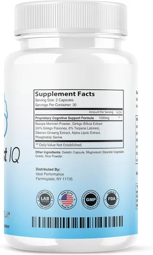 Vista 2 de (2 unidades) Neuro Boost IQ Suplemento Brain Pills Mind Ben Carson Neurobooster Neuroboostiq (120 cápsulas)