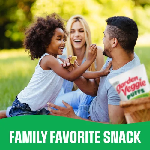 Vista 7 de Sensible Portions Garden Veggie Puffs, hecho con aceite de aguacate, aperitivo sin gluten, aperitivos para niños y familias, sabor rancho de eneldo
