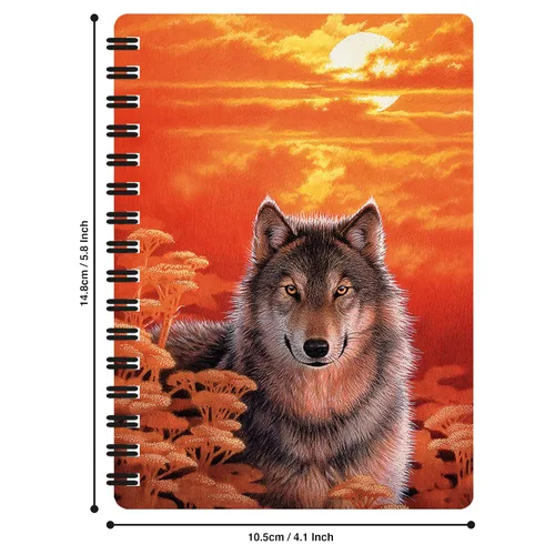 Vista 13 de 3D LiveLife Jotter - Our Solar System from Deluxebase. Lenticular 3D Space 6x4 Spiral Notebook with plain recycled paper pages. Artwork licensed