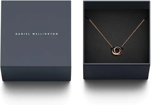 Vista 4 de Daniel Wellington Collar Clásico Talla única Acero Inoxidable Doble Chapado (316L) Y Cristales Oro Rosa, Talla única, Cristal, No es una piedra