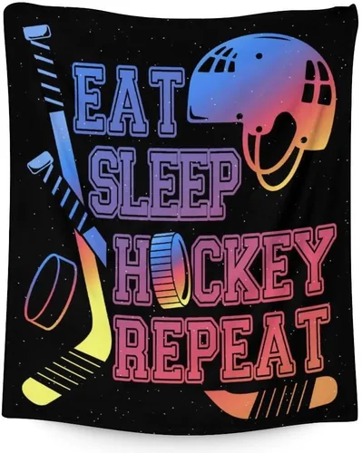 Vista 9 de Regalos de hockey - Manta de hockey sobre hielo para niños - Mantas para niños pequeños para niñas - Mantas suaves y mullidas de 30"x40" para niños