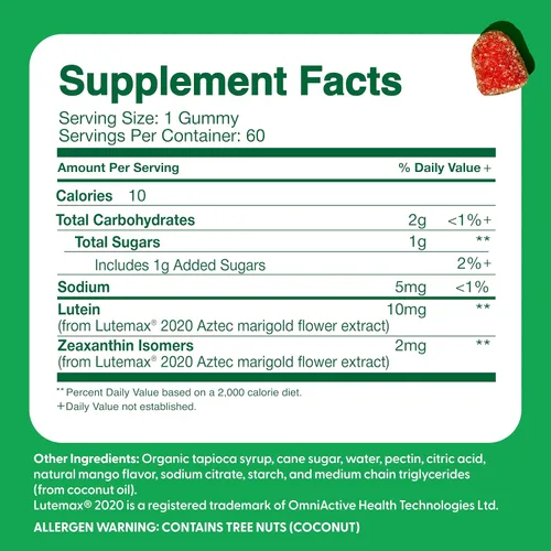 Vista 5 de Feel Great Kids - Vitaminas gomosas para ojos Vitaminas esenciales para los ojos luteína y zeaxantina Vitaminas veganas para ojos con sabor a