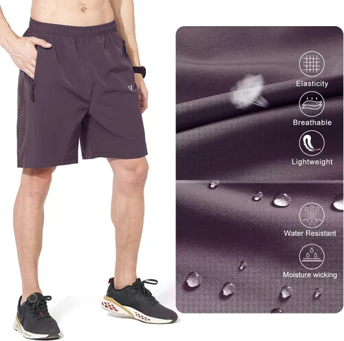 Vista 5 de NORTHYARD - Pantalones cortos deportivos para correr para hombres, ligeros, de secado rápido, 7, 5 o 9 pulgadas, para senderismo, deportes, gimnasio