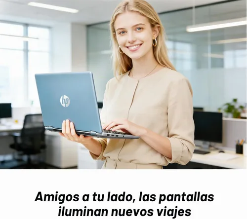 Vista 4 de HP Ultrabook Laptop con Copilot AI • Edición 2026 • Última CPU Intel N150 de 4 núcleos • 16 GB de RAM • 128 GB SSD + 1 TB OneDrive, Microsoft Office