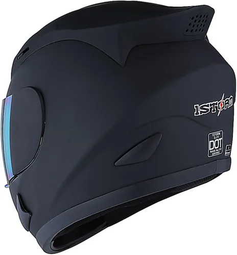 Vista 3 de Casco integral para bicicleta / moto 1Storm con diseño de esqueleto mecánico