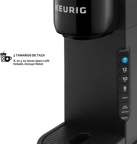 Vista 4 de Keurig K-Café Barista Bar Cafetera y espumador de una sola porción, con 3 tamaños de preparación, capacidad de café caliente y frío, botón