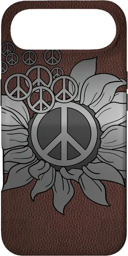 Vista 27 de Sunflower Peace Sign Hippie Hippy Vintage Floral Soul Gift Case for iPhone 17
