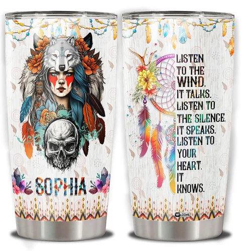 Vista 19 de WAZONE Vaso de aguacate personalizado con tapa con nombre personalizado de 20 onzas, 30 onzas, acero inoxidable, aislado, taza de viaje, linda taza