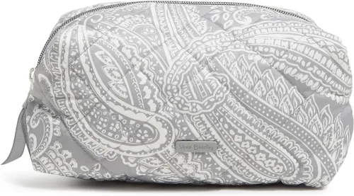 Vista 13 de Vera Bradley Organizador de Maquillaje para Mujer, de Twill de Alto Rendimiento, Mediano, Negro, Tamaño único