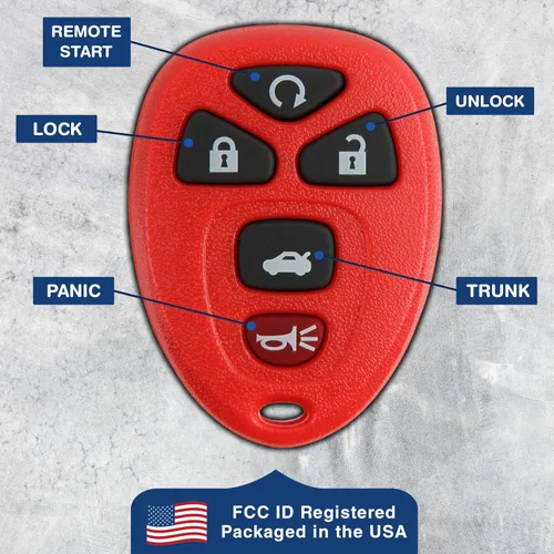 Vista 6 de KeylessOption Llavero de repuesto para 2015 2006 2007 2008 2009 2010 2011 2012 2013 Buick Lucerne Cadillac DTS Chevrolet Chevy Impala Monte Carlo