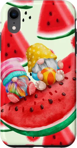 Vista 25 de Summertime with My Gnomies Watermelon Retro Beach Summer Case for iPhone 17
