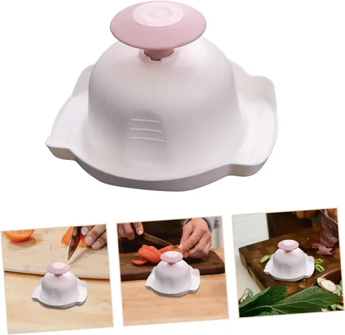 Vista 3 de Cabilock Herramientas de protección de dedos 2 unids protectores de dedos de cocina para cortar el soporte de seguridad alimentaria fácil limpiar