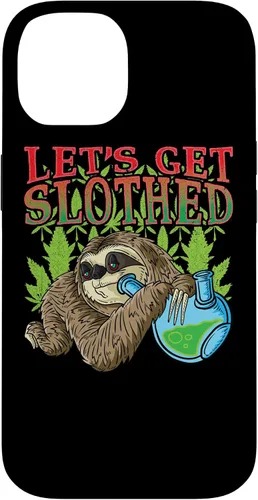 Vista 4 de Sloth Smokes Grass Shirt Marihuana Sloth Cannabis Stoner Case para iPhone 17
