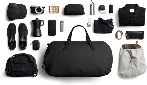 Vista 6 de Bellroy Venture Duffel (bolsa de fin de semana de 55L), Negro -, Minimalista
