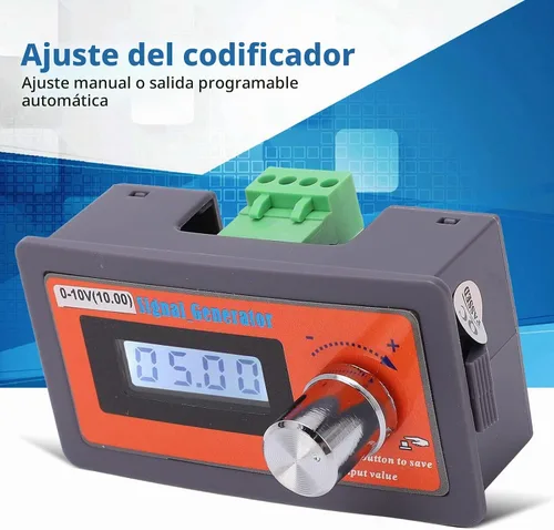 Vista 3 de Generador de señal de voltaje ABS DC 0-10V, simulador de señal de voltaje ajustable de alta precisión, simulador de voltaje de múltiples