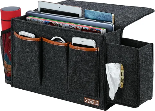 Vista 15 de Zafit Organizador de mesita de noche, organizador de almacenamiento de mesita de noche, organizador de mesita de noche, organizador para revistas
