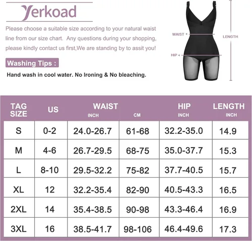 Vista 6 de YERKOAD Body moldeador de cuerpo completo para mujer, con control de abdomen y cintura para levantamiento de glúteos