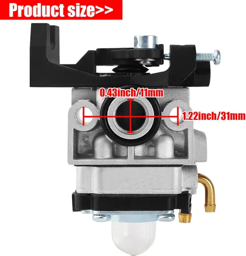 Vista 3 de Carburador GX25 GX35 FG110 para 16100-Z0H-053 GX25N GX25NT GX25T GX35NT HHT25S HHT35 HHT35S FG110K1 UMC435 WYB-16C Cortasetos Cortacésped motosierra