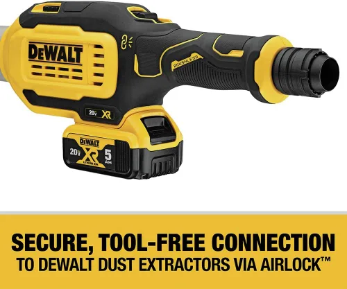 Vista 7 de DEWALT Lijadora inalámbrica de paneles de yeso de 20V MAX, solo herramienta (DCE800B)