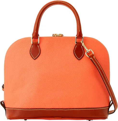 Vista 4 de Dooney & Bourke - Bolsa con cremallera y cremallera con textura granulosa, Coral