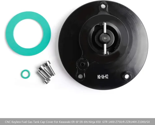Vista 4 de Tapa de depósito de gasolina para Kawasaki ER-6F ER-6N Ninja 650 2009+, GTR 1400 2010+, Ninja 1000 ZX-10R 2008+, Ninja 600 ZX-6R 2009+, VERSYS 1000