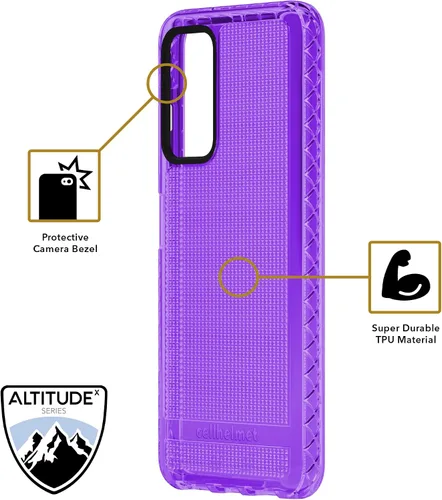 Vista 3 de cellhelmet Altitude X Series - Carcasa para Samsung Galaxy A53-5G, color morado